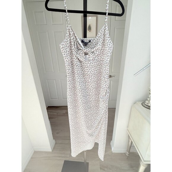 French‎ Connection Floral Midi Dress Sweetheart Neckline Adjustable Straps Sz 12 - Picture 4 of 16